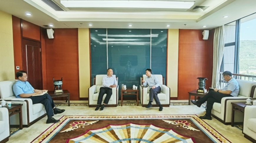 宝鸡市长杨广亭会见严鉴铂董事长一行